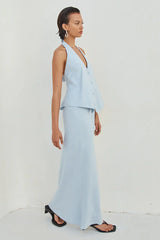 Brioni Maxi Skirt - Sky Blue