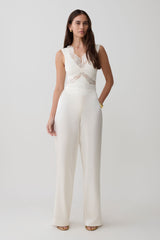 Electra Slinky Lace Bodysuit - Ivory