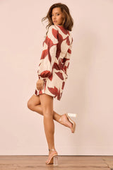 Byzance Mini Dress - Wine