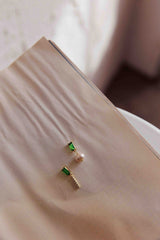 Ireland Gem & Pearl Earrings Gold