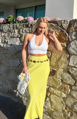 Jacqulin Yellow Maxi Skirt