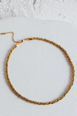 Prana Twist Chain Necklace Gold