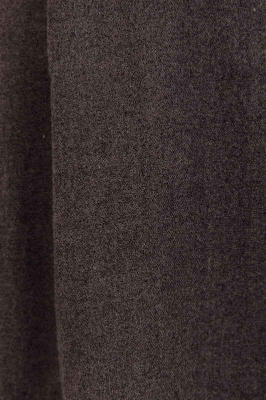 Diona Cashmere and Wool Fringed Scarf Grey