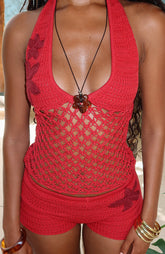 Xavia Necklace Black/Amber