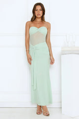 Can’t Get Enough Strapless Maxi Dress Sage