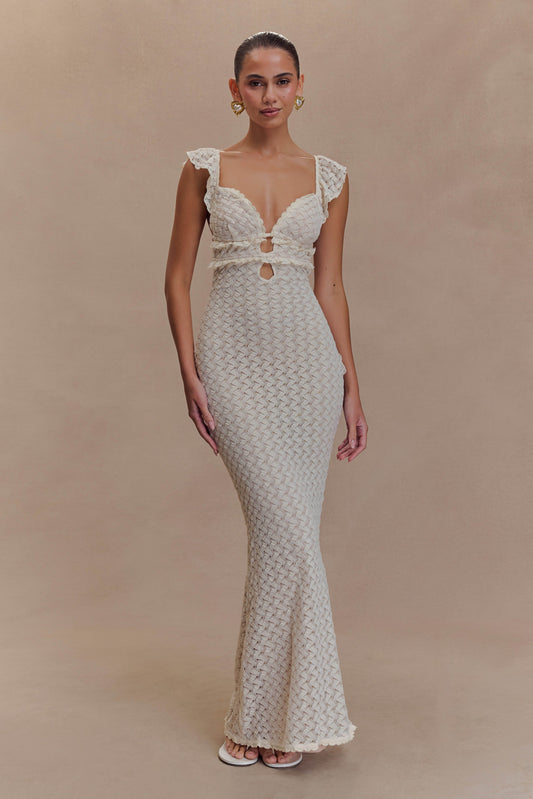 Ezra Lace Maxi Dress - Ivory