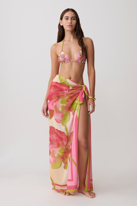 Nena Printed Sarong - Camillea Flower Print