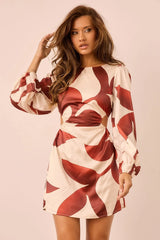 Byzance Mini Dress - Wine