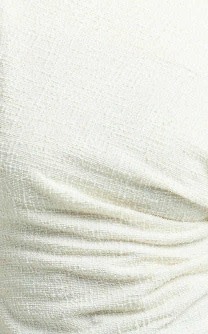 Anna Top - Knit Longline Off Shoulder Top in Cream