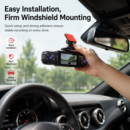 4-Camera 360° Dash Cam | Full-Time All-Round Witness Guards Your Car Day & Night