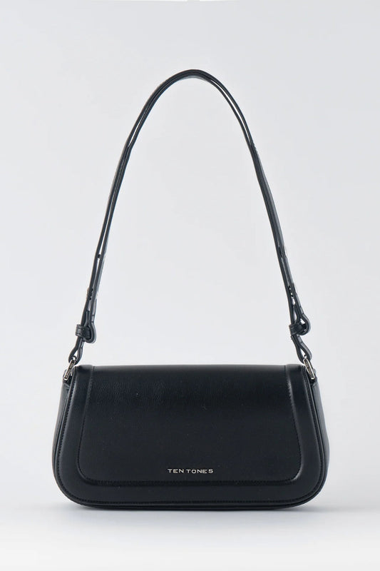 TEN TONES Bruno Baguette Bag Black