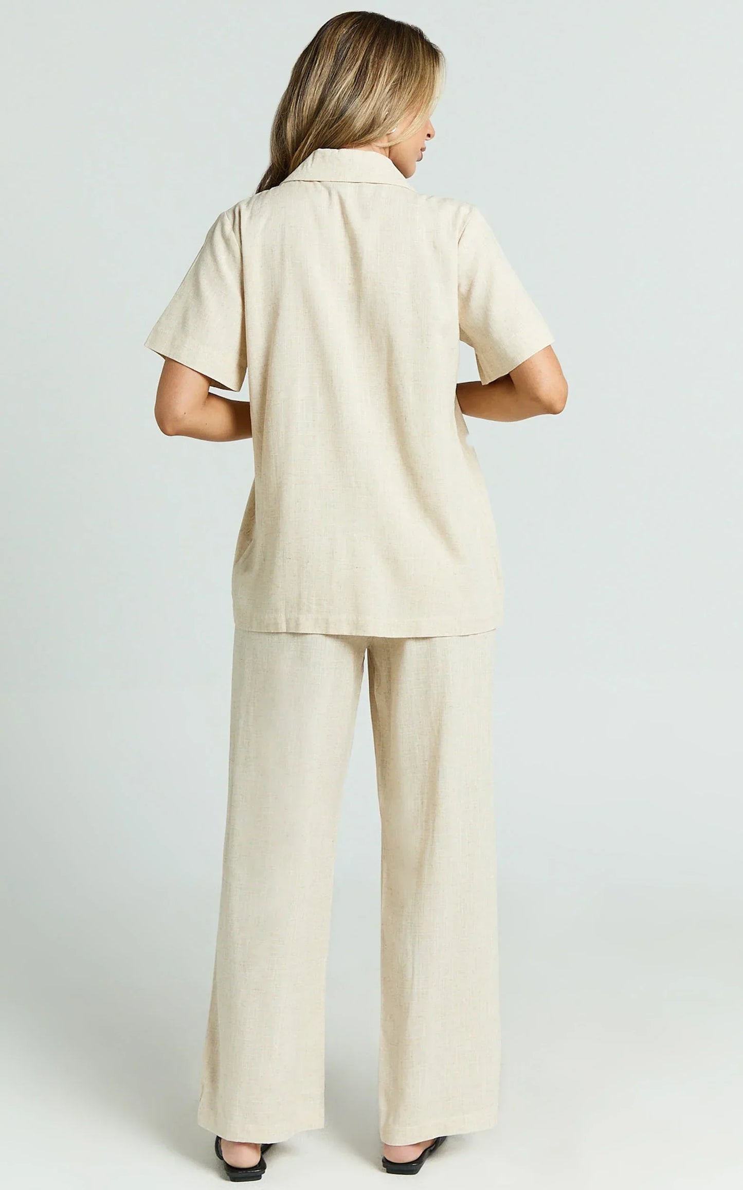 Ace Pants - Linen Look Pant in Oatmeal