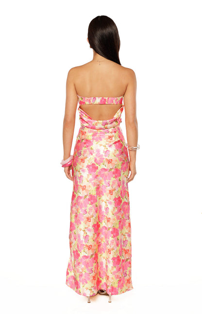 Genevieve Yellow Floral Pop Print Top