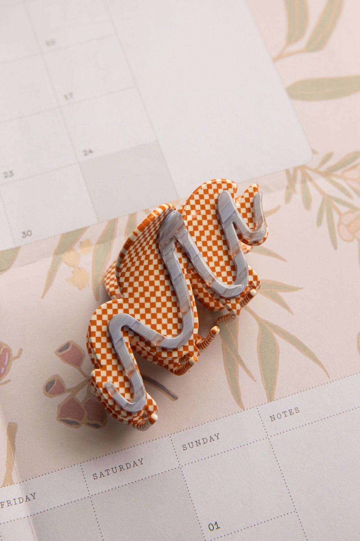 Cloudy Hair Clip Orange