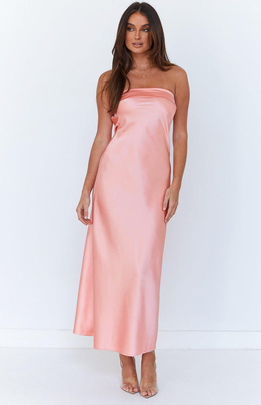 Maiah Pink Maxi Dress
