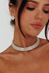 Sade Diamante Jewellery Set Silver