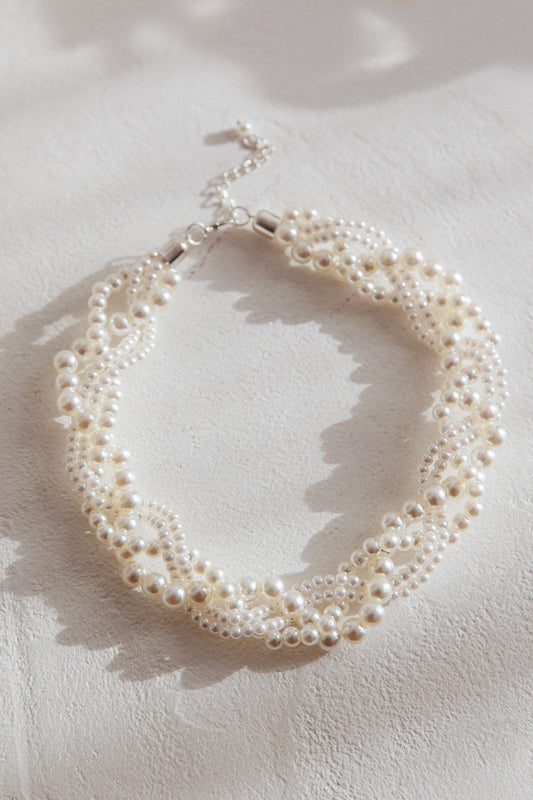 Your Smile Pearl Necklace Silver