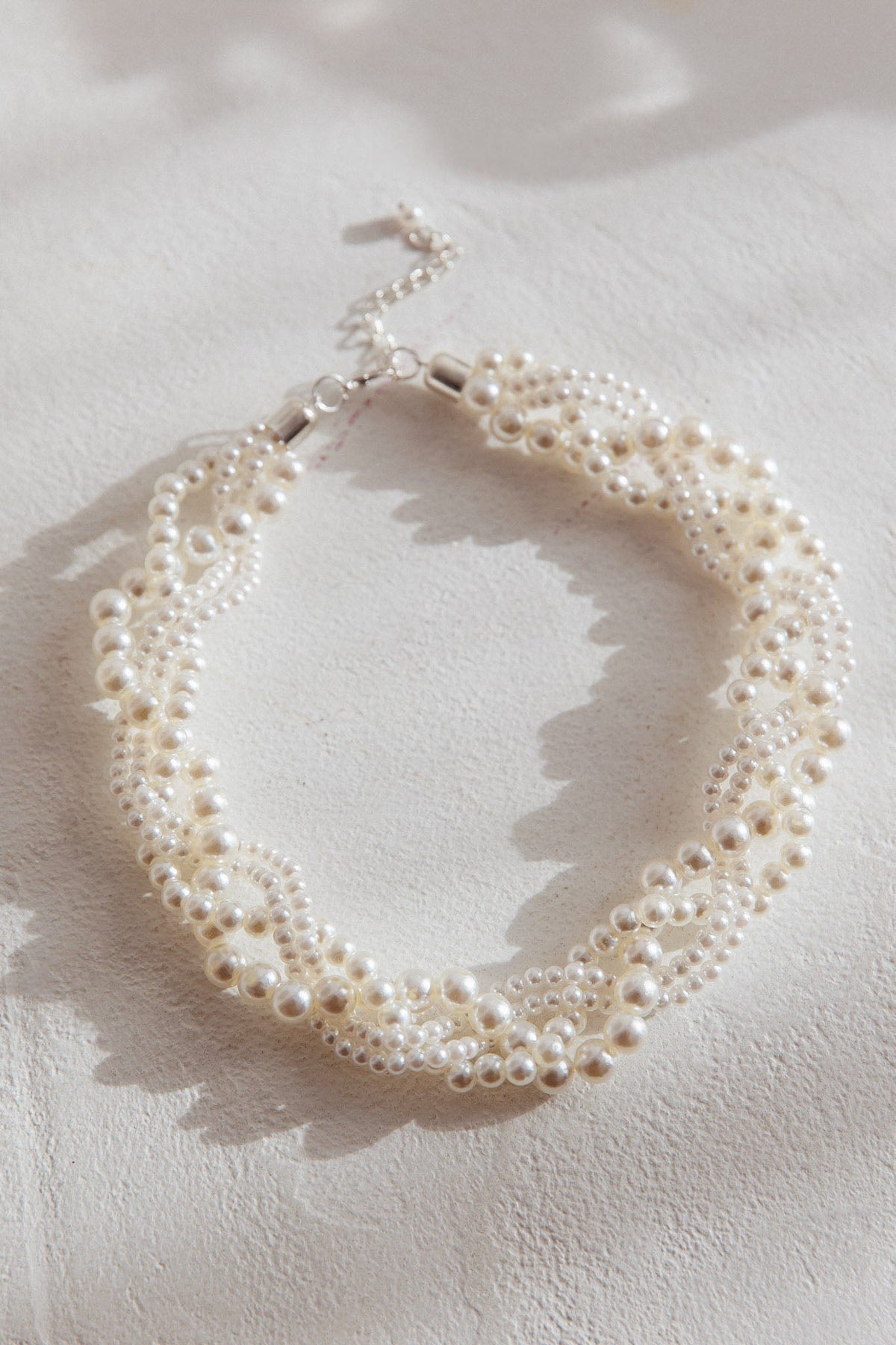 Your Smile Pearl Necklace Silver