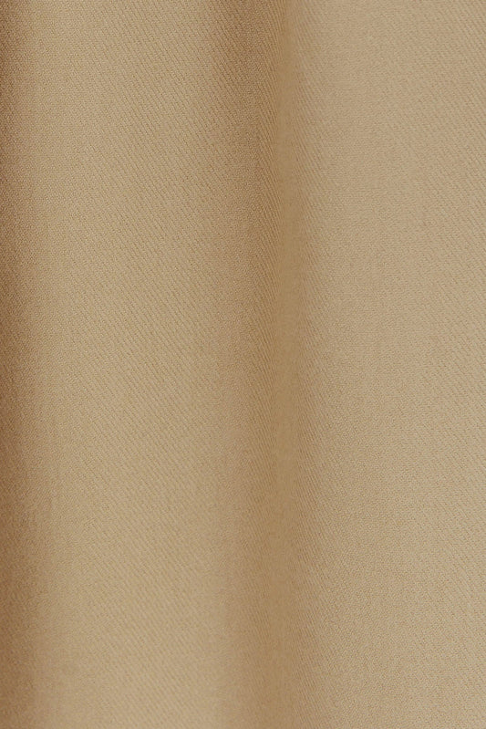 Diona Cashmere and Wool Fringed Scarf Beige