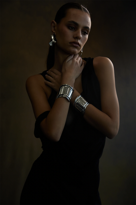 NOAH Wave Cuff Silver