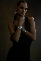 NOAH Wave Cuff Silver