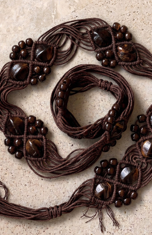 Sasa Wrap Belt Chocolate
